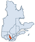 La région administrative de Lanaudière dans l'ensemble québécois